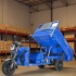 Грузовая электрическая тележка Rutrike D5 1700  60V1200W темно-синий матовый